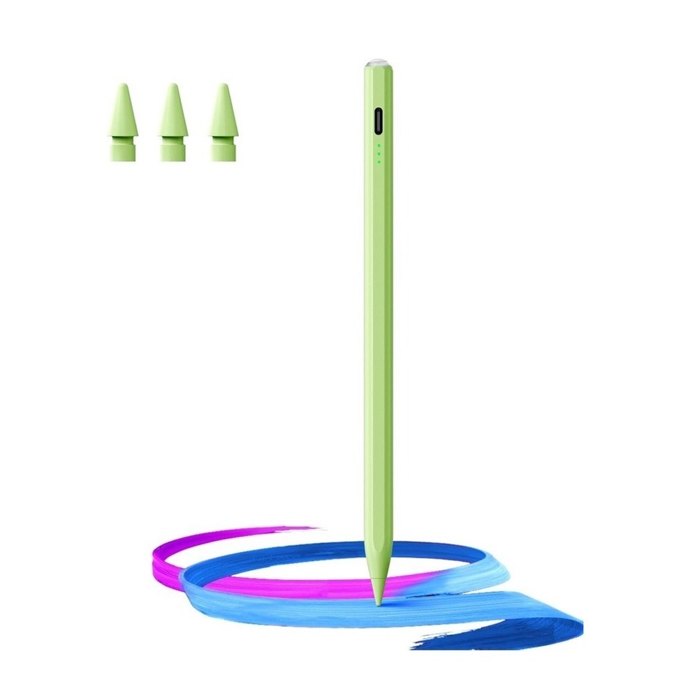 Stylus Pen iPad(2018-2025)-13 Mins Fast Charge Green Tilt Sens Palm Rejection